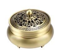 TAIYOU Vintage Brass Incense Burner with a Holder for Incense Sticks Metal Burner with 3 Feet Works for Sticks Cones Mini Incense Holder for Bedroom Aromatherapy Spa Yoga Gift Dragon and Phoenix