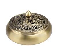 TAIYOU Vintage Brass Incense Burner with a little Holder for Incense Sticks Metal Burner Works for Sticks Cones Mini Incense Holder for Bedroom Aromatherapy Spa Yoga Gift Dragon and Phoenix