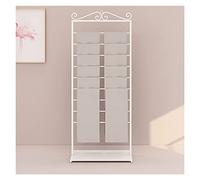 TAIYUESHAN 170cm/67inch Tall Scarf Rack Display/Silk Ribbon Holder/Wrapping Papers Storage Organizer, 9 Tier Floor Standing Modern Multi-Purpose Shelf, Shopping Mall/Flower Shop