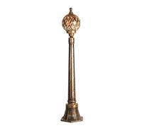TAIYUESHAN Creative Retro Outdoor Courtyard Lighting Fixture Ball Lawn Lantern Traditional E27 Mediterranean Aluminum Glass Globe Street Light Exterior Waterproof Villa Deck High Pole La