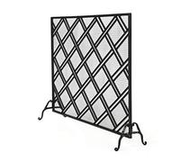 TAIYUESHAN Fire Screen/Spark Guard European Fireplace Core Wrought Iron Screen Decorative Fireplace Vertical Heater Partition Real Fire Fireplace Fire Barrier Fireplace Spark Guard (Color : B)