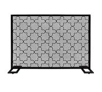 TAIYUESHAN Spark Protection Large Fireplace Screen, Iron Fire Place Standing Decor Spark Guard Cover, Outdoor Fireplace Tools Accessories