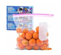 TAIYUNWEI 60PCS Zip Lock Food Storage Freezer Bags(60 Pack-Quart)
