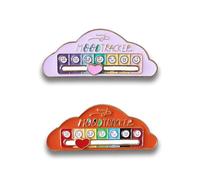 Taiyyi 2 Piece Social Battery Pin Funny Social Battery Pins for Self-Expression Fashionable Accessory Enamel Pins for Backpacks Jackets and Hats (A, B, C, D), 1
