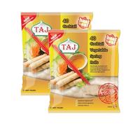 Taj 40 cocktail Vegetable spring rolls, Traditional Chinese savory snack, Authentic flavours, Heat & eat, Frozen products, Multiple Packs 600g (PACK OF 2)