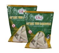 Taj 40 Mix Veg Samosa Authentic Indian Frozen Snack Crispy Pastry Pockets Stuffed with Fresh Vegetables and Spices Ready-to-Cook Frozen Indian Snack 1440g Pack of 2