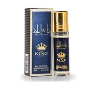 TAJ AL MALIK The King Crown Arabian Perfumed Roll On - Long Lasting Unisex Perfume Oil Arabian Oud - Miniature Deodorant Perfumed Oil Luxury Arabian Fragrance for Men & Women 10ml