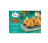 Taj Catering Punjabi Samosa 20s 900g Frozen Authentic Indian Snack Crispy Golden Triangular Pastries Filled with Spiced Potatoes Peas and Traditional Indian Flavors Pack of 1