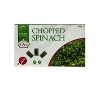 Taj Chopped Spinach 450g Fresh Frozen Spinach Ready to Cook No Additives No Preservatives Authentic Indian Cuisine Ideal for Every Meal Pack of 1
