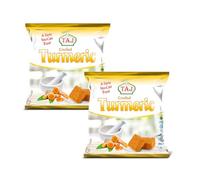 Taj Crushed Turmeric 200g Pure and Aromatic Ideal for Cooking and Teas Enhance Flavor and Color in Curries Soups and Smoothies No Additives or Preservative Pack of 2