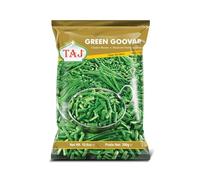 Taj Green Goovar - 300g, Fresh Frozen Cluster Beans, Haricots Verts, Ready to Cook, Ideal for Indian Cuisine, Authentic Indian Flavor, No Preservatives or Additives (Pack of 1)