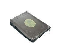 taj Holy Quran Pocket Size Zip Cover Uthmani Script, Ideal Gift for Muslims14x20cm