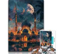 Taj Mahal at Night Jigsaw Puzzles for Teenagers 1000 Jigsaws,Learning Educational Toys Family Games Unique Birthday And Gifts (38x26cm)