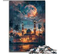 Taj Mahal at Night Jigsaw Puzzles for Teenagers 1000 Piece Puzzle, Relax Games Enhance Love between Couples for Age 14 (26x38cm)
