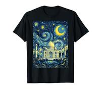 Taj Mahal India Starry Night Art History Present T-Shirt