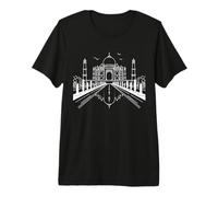 Taj Mahal Line Art Architect Premium T-Shirt