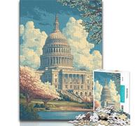 Taj Mahal Puzzles for Adults Teens 1000pc Puzzle,Challenging Game Toys Every Piece Is Unique - Challenging Family Fun Game 38x26cm