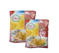 Taj Meat Samosa | 20Pieces | 600G | Frozen | Frozen Meat Samosa | Easy Cook | Crispy Snacks for All Time | Indian Origin (Pack of 2)