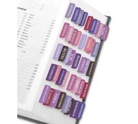 Taja Bible Tabs, 75 Large Print Index Tabs for Women & Men