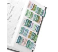 Taja Bible Tabs, 75 Large Print Index Tabs for Women & Men