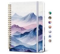 Taja Lined Spiral Journal for Women, A5 Cute Hardcover Notebook for Work