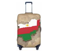 Tajikistan Flag map with Octagonal Star Print Travel Luggage Cover Suitcase Cover Protector Suitcase Washable Baggage Covers Anti-Scratch