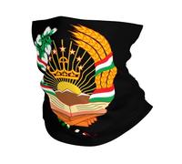 Tajikistan National Emblem Durable Half Face Headwear Quick Drying Neck Gaiter Headband For Running Tennis Sports