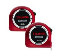 Tajima 5m Hi Lock Class 1 Pocket Tape Measures 25mm Blade L25-50E1-EUR Twin Pack