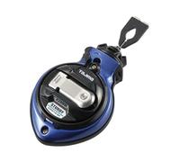 Tajima Chalk Line, Chalk-Rite Sturdy Chalk Box, Blue | Ultra Thin 0.5mm Snap Line, Clip-n-Hold Belt Clip, 5 Gear Drive, Metal Case