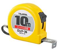 Tajima H5PA0MY "Hi Lock" Measuring Tape, Yellow, 10 m x 25 mm