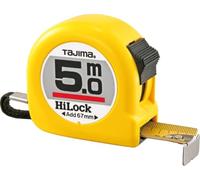 Tajima H6P50MY "Hi Lock" Measuring Tape, Yellow, 5 m x 16 mm