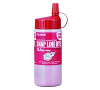 TAJIMA Marking Chalk - Dark Red 10.5 oz (300g) Semi Permanent Snap-Line Dye with Durable Bottle & Easy-Fill Nozzle - PLC3-DR300