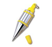 TAJIMA Plumb Bob - 21 oz (600g) Plumb-Rite with Quick-Stabilizing Cap & Embedded Bumpers - PQB-600