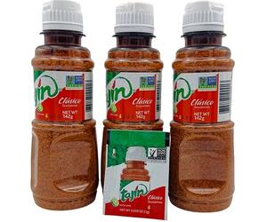 Tajin 142g Chilli Lime Blend Spicy Margarita Seasoning - Authentic Mexican Chilli Lime Salt for Fruit Snacks Cocktails BBQ Cooking Street Food | Triple Pack with Bonus Travel Sachet