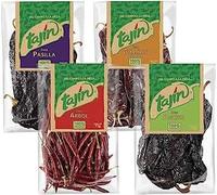 Tajin Chillies Collection Whole Dried Chillies - Ancho, Arbol, Guajillo and Pasilla Hot Chillies