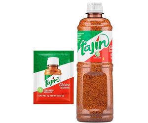 Tajin Clasico Seasoning 400g with Free Mini 1g Sachet | Spicy Chile-Lime Powder for Fruit, Snacks, Popcorn & Vegetables | Authentic Mexican Flavour Booster