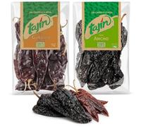 Tajin Dried Ancho & Guajillo Chillies 2 Pack - 75g + 75g Mexican Dried Chilli Peppers for Birria, Mole, Tacos, Sauces & Marinades - Mild to Medium Heat