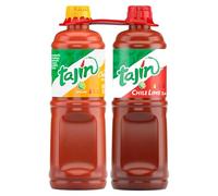 Tajin Fruity Chamoy Sauce, 15.38 oz, and Tajin Chile Lime Sauce, 15.38 oz, Mexican Sauces for Fruit, Vegetables, Snacks, Mangonadas, and Drinks, (Pack of 2)