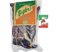 Tajin Guajillo Chillies 75g with Bonus Tajin To-Go Sachet - Premium Mexican Dry Chillies | Guajillo Chillies Dried | Dried Chillies Whole for Cooking, Sauces, Marinades & Authentic Mexican Recipes