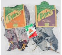 Tajín Guajillo & Pasilla Chilli Bundle | 1 × 75g Whole Dried Guajillo Pepper, 1 × 75g Whole Dried Pasilla Pepper |Free Tajín To-Go Seasoning Sachet, Pack of 3