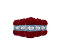 Taka Fabrics Yarn VELUR Hand Knitting Yarn, 5-Pieces Pack, 100% Micro Polyester, 100g/120m, 6-7mm Needles/Crochet Hooks, 4149-Visne