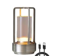 Taka Neko Lumisom Crystal Lamp,Lumison Crystal Lantern Table Lamp,Lumisom Crystal Lantern Lamp,Klarako Crystal Table Lamp,Lumisom Light,3 Colors Rechargeable Cordless Led Lights,Silver