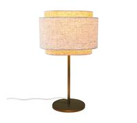 Takai Table Lamp Brass/ Beige