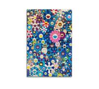 Takashi Murakami Blue Flowers Art Poster Canvas Wall Poster Decoration Painting Art Bedroom Living Room Office Painting Modern Home Decoration Wall Art Picture Print 08 x 12 inches (20 x 30 cm)
