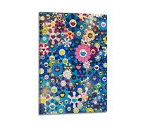 Takashi Murakami Blue Flowers Art Poster Canvas Wall Poster Decoration Painting Art Bedroom Living Room Office Painting Modern Home Decoration Wall Art Picture Print 12 x 18 inches (30 x 45 cm)