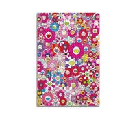 Takashi Murakami Flower Canvas Art Poster Canvas Wall Poster Decoration Painting Art Bedroom Living Room Office Painting Modern Home Decoration Wall Art Picture Print 16 x 24 inches (40 x 60 cm)