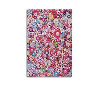 Takashi Murakami Red Flowers Art Poster Canvas Wall Poster Decoration Painting Art Bedroom Living Room Office Painting Modern Home Decoration Wall Art Picture Print 16 x 24 inches (40 x 60 cm)