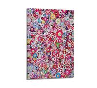 Takashi Murakami Red Flowers Art Poster Canvas Wall Poster Decoration Painting Art Bedroom Living Room Office Painting Modern Home Decoration Wall Art Picture Print 20 x 30 inches (50 x 75 cm)