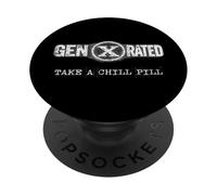 Take A Chill Pill Funny Slang Pop Culture Vintage Sarcasm PopSockets Adhesive PopGrip