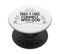 Take a Hike and Connect with God Spiritual Nature print PopSockets Adhesive PopGrip